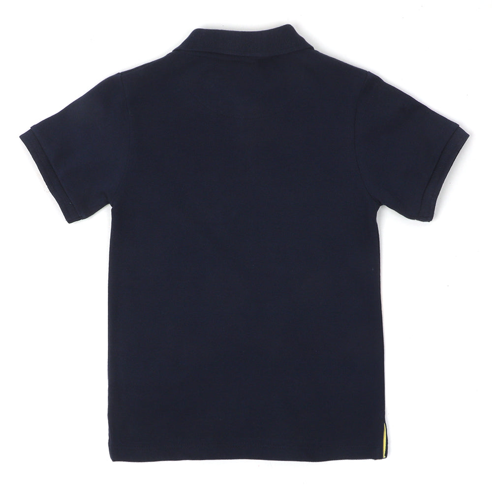Boys Polo Basic - Navy Blue