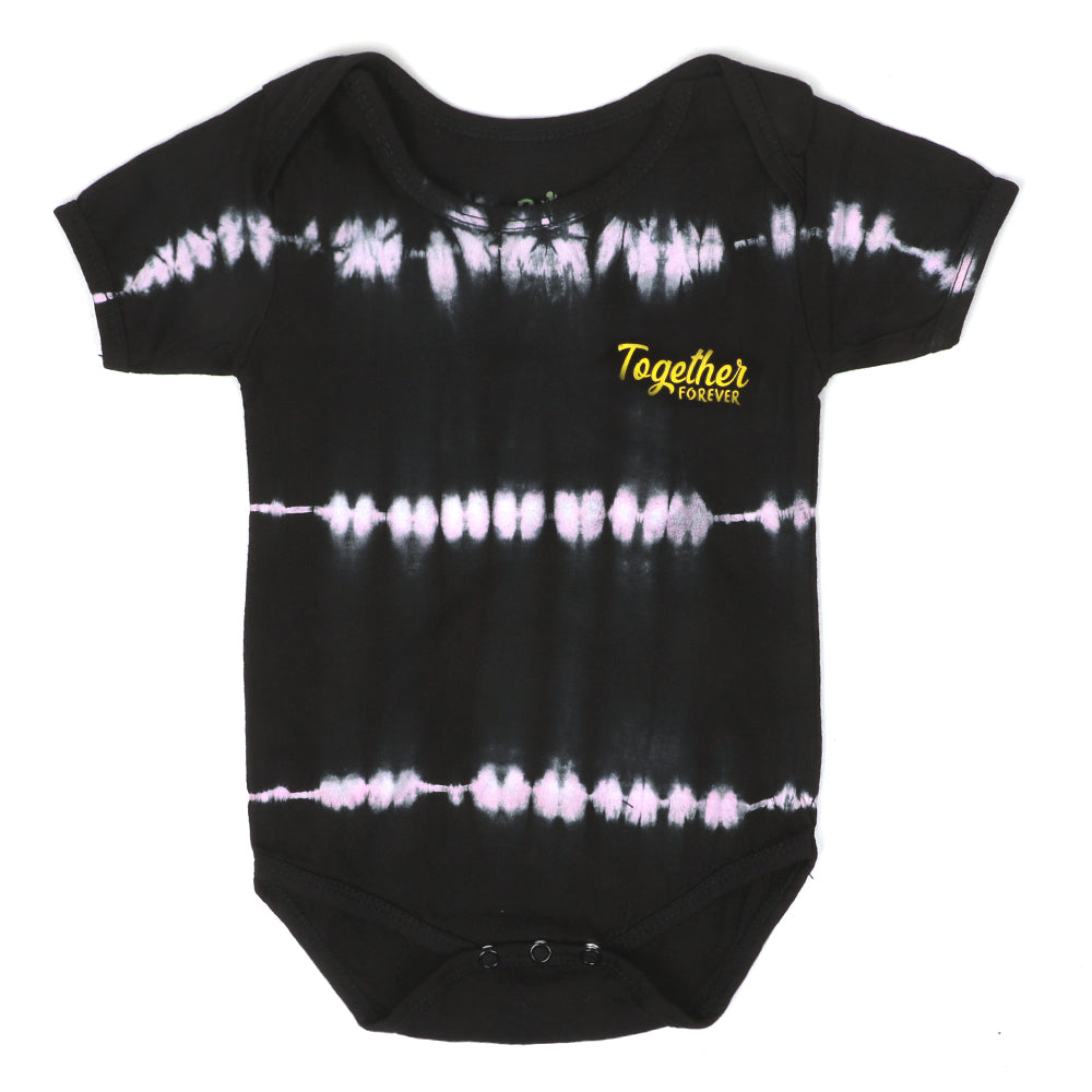 Infant Romper Together Forever Son -BLACK