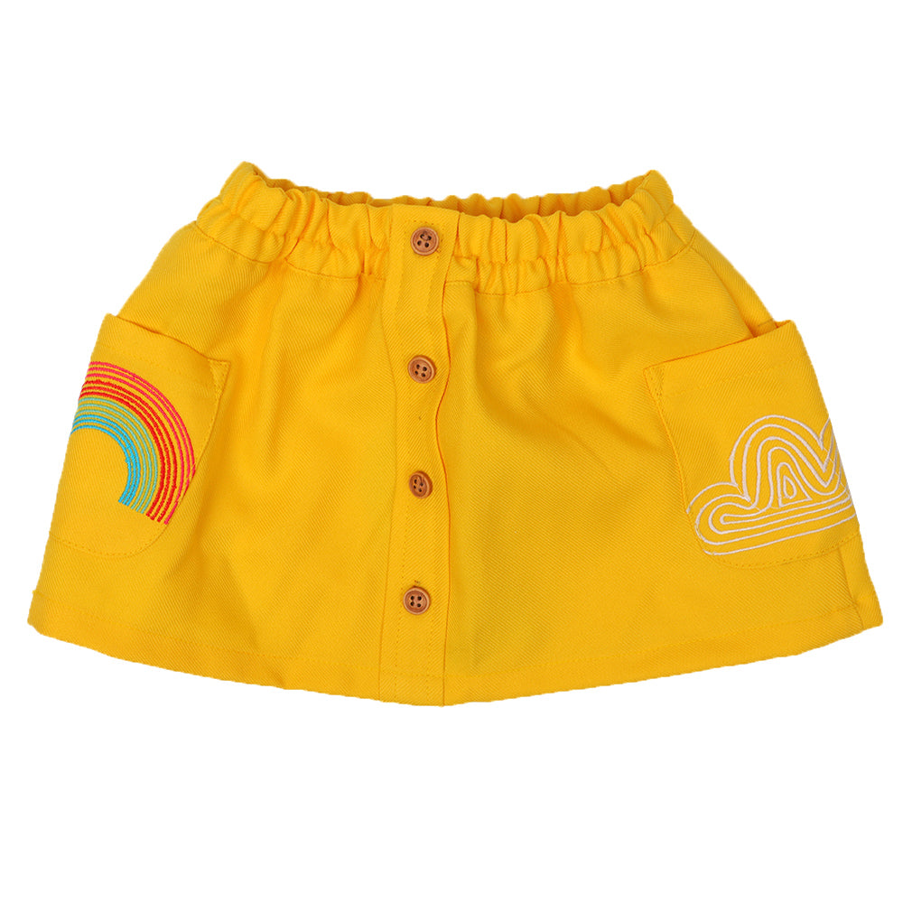 Infant Girls Skirts Cotton Rainbow - Yellow