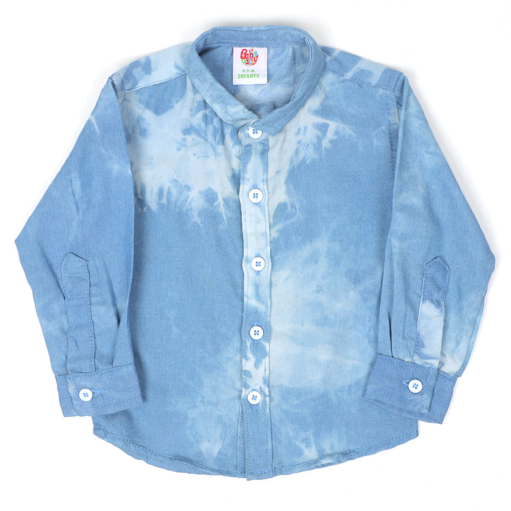 Infant Boys Denim Shirt F/S-LT.Blue