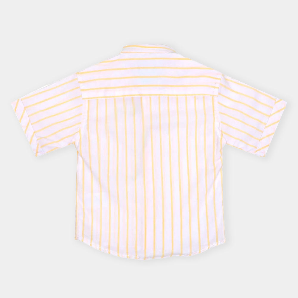 Infants Boys Casual Shirt Underline-Yellow