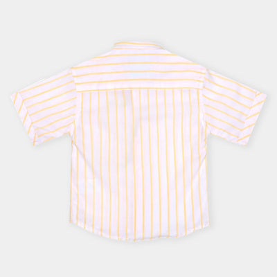Infants Boys Casual Shirt Underline-Yellow