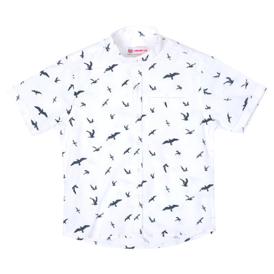 Boys Casual Shirt Seagull - White