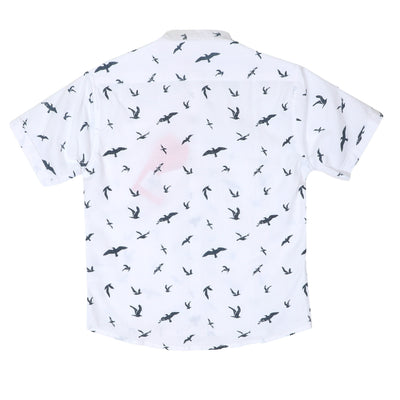 Boys Casual Shirt Seagull - White