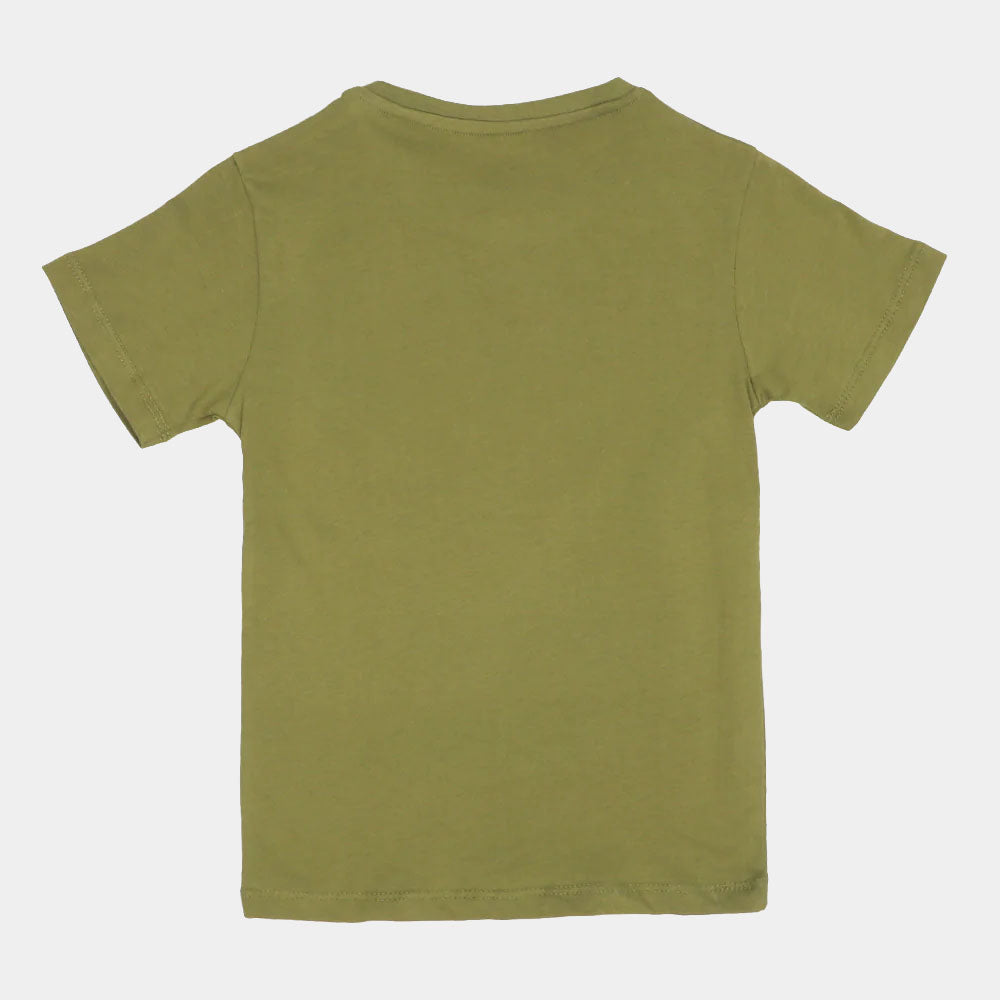 Boys 2 Pcs Suit Wild Heart - Olive Green