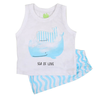 Infant Boys Knitted Suit Sea Of Love-Water