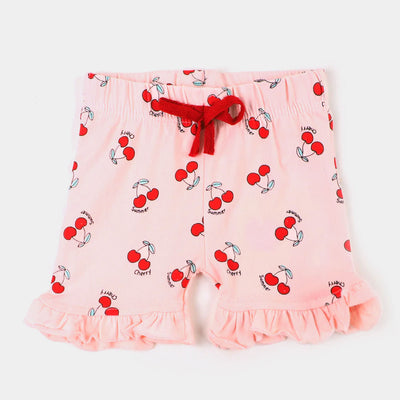 Infant Girls Knitted Short-Baby Pink