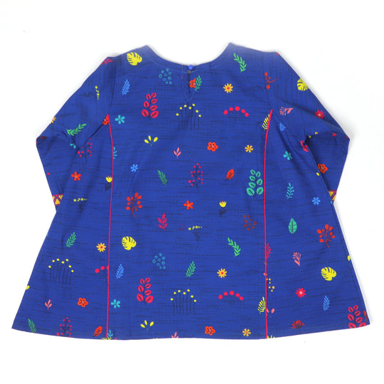 Girls Digital Print Casual Top - Blue