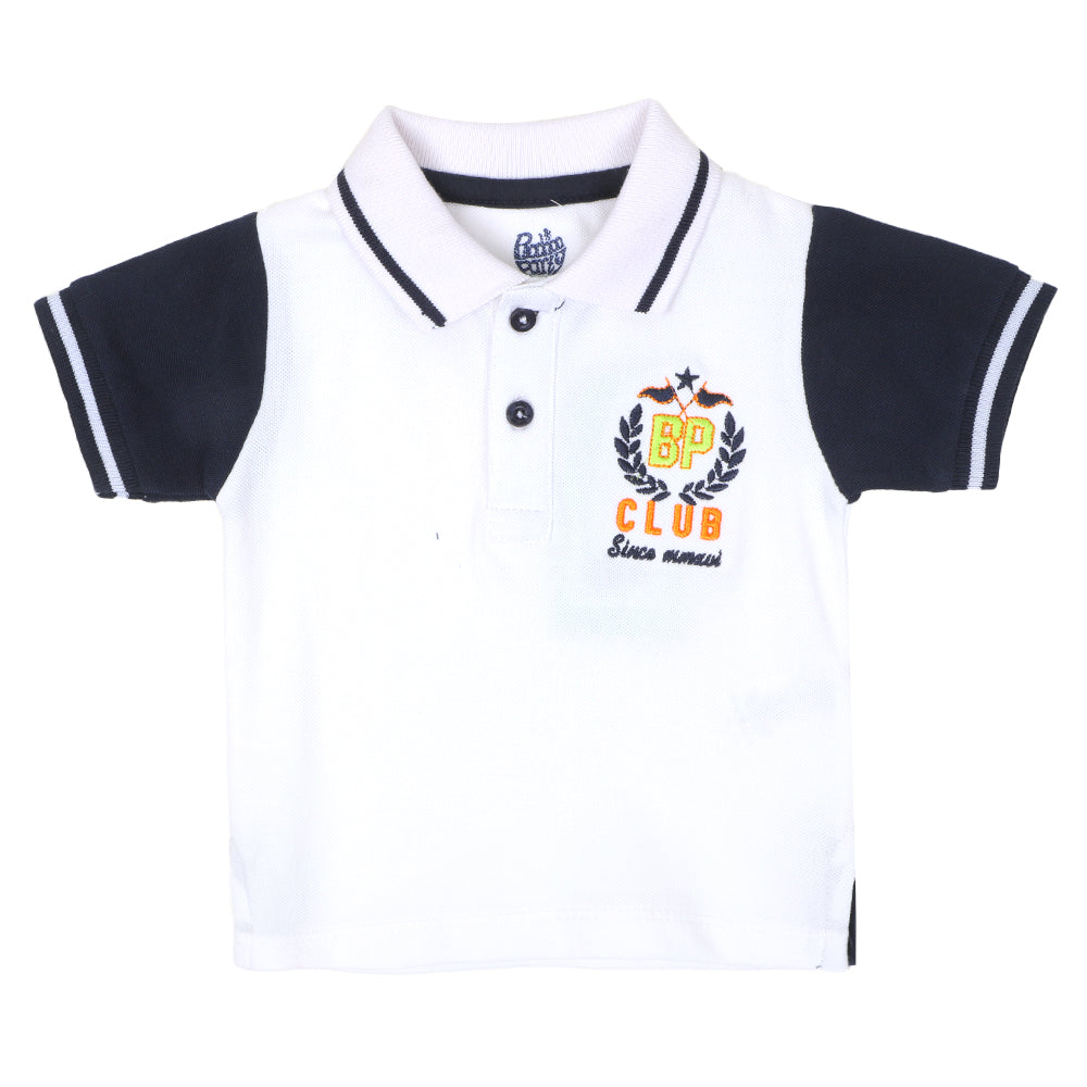 Infants Boys Polo Club -B.White