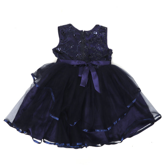 Girls Fancy Frock Layer -Blue