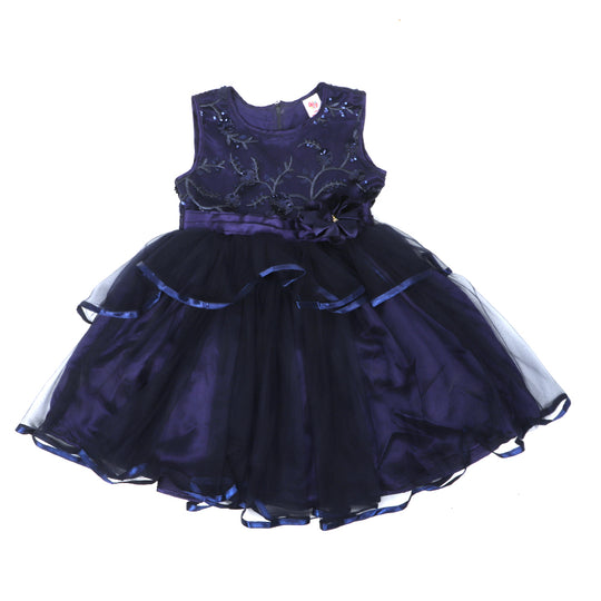 Girls Fancy Frock Layer -Blue