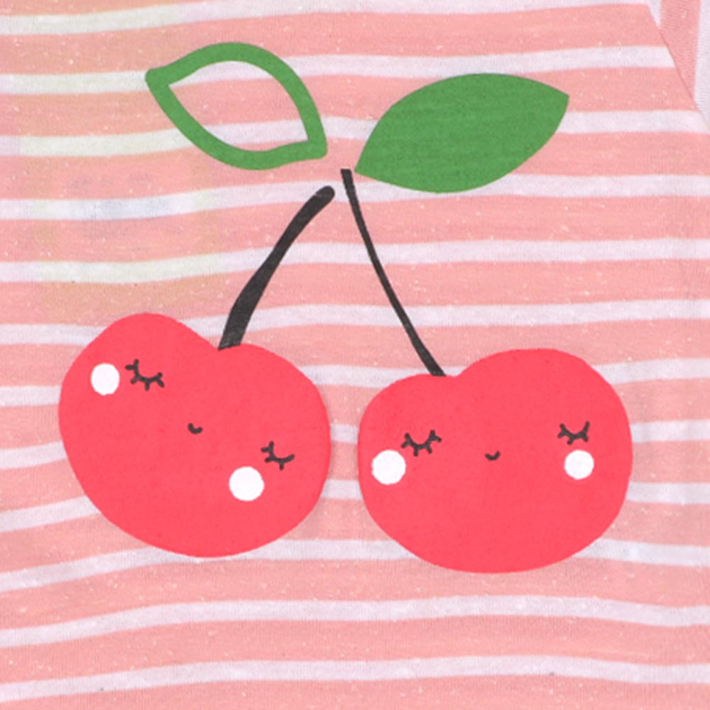 Infant Basic Romper Unisex Cherry - Pink