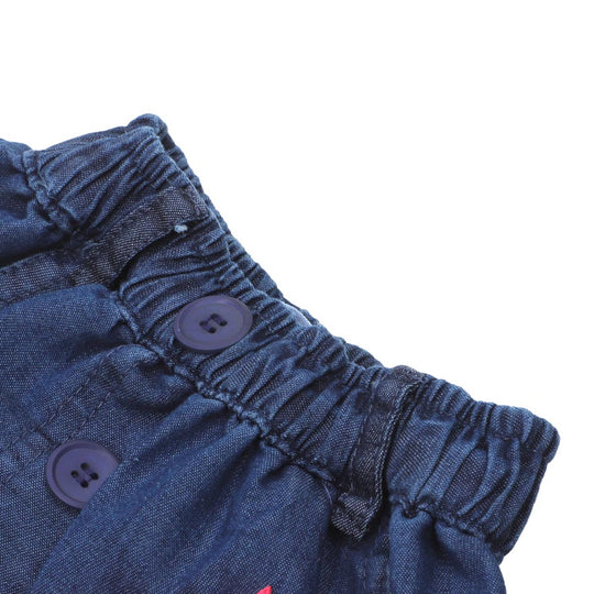 Girls Skirt Denim Star-Mid Blue