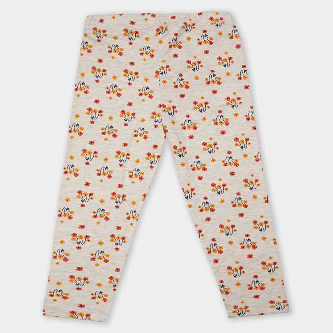 Girls Tights Printed Flower Bunch- Printed