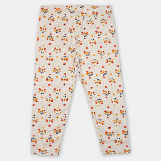 Girls Tights Printed Flower Bunch- Printed