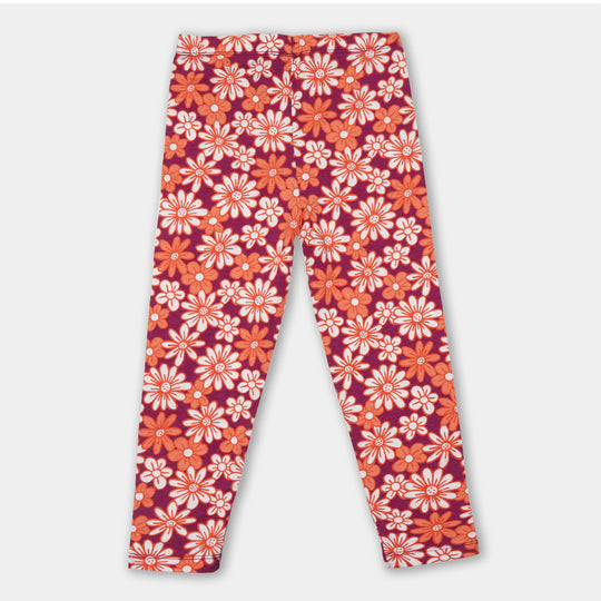 Girls Tights Printed Big Flower - Printed