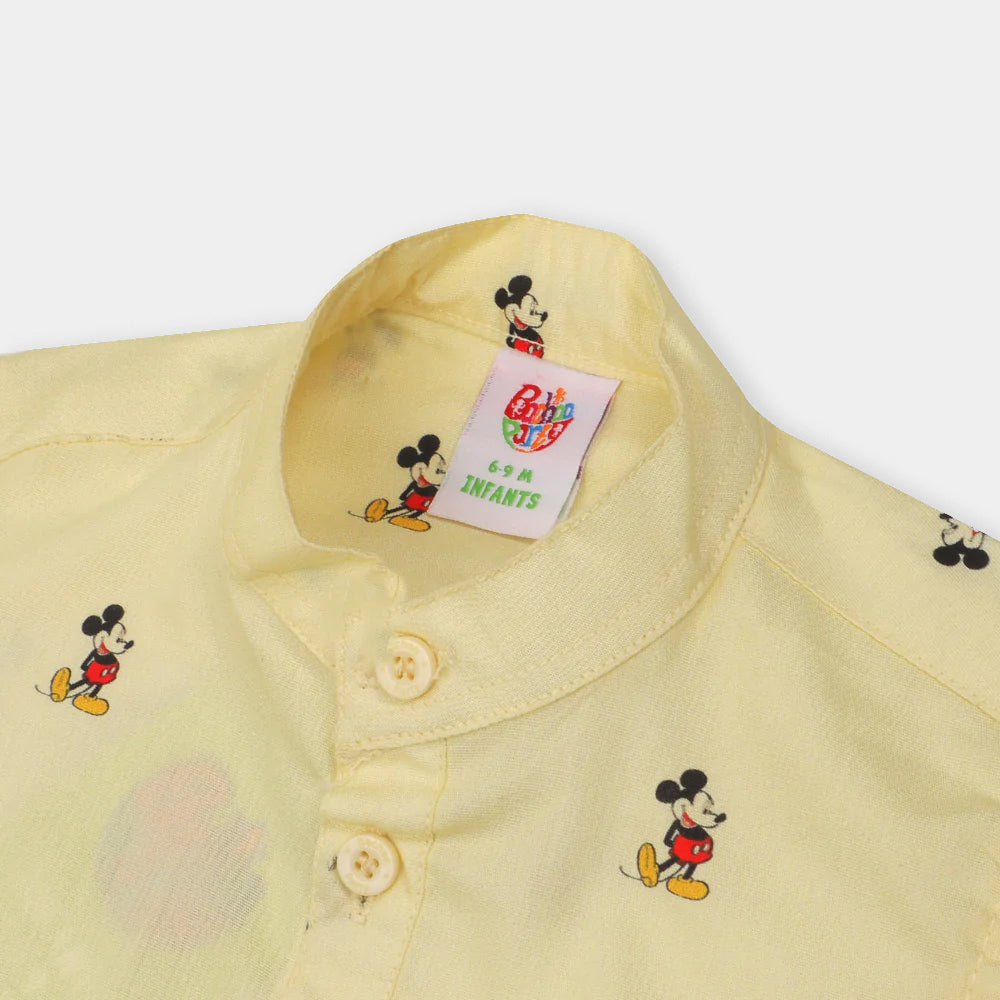 Infant Boys Casual Shirt - Lime