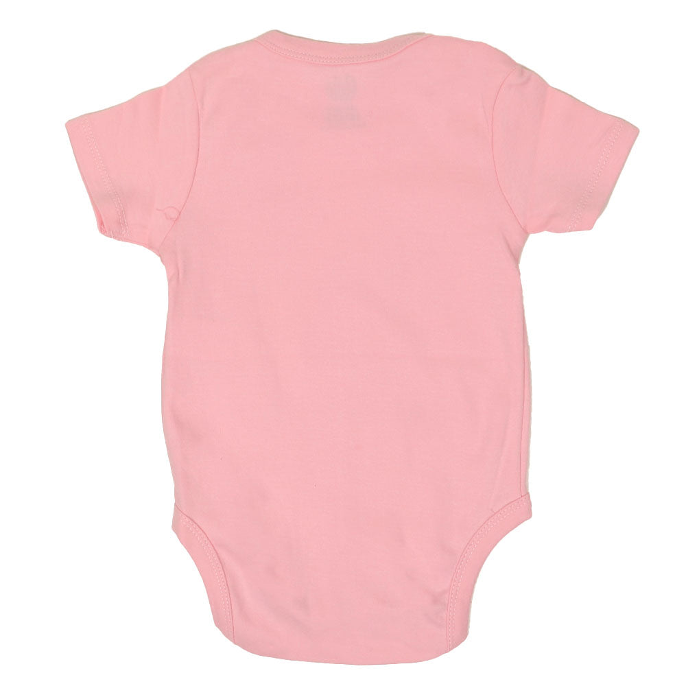 Infant Girls Basic Romper Cat - Pink