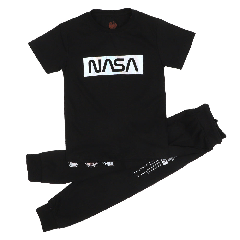 Boys 2 Piece Suit Nasa-Black