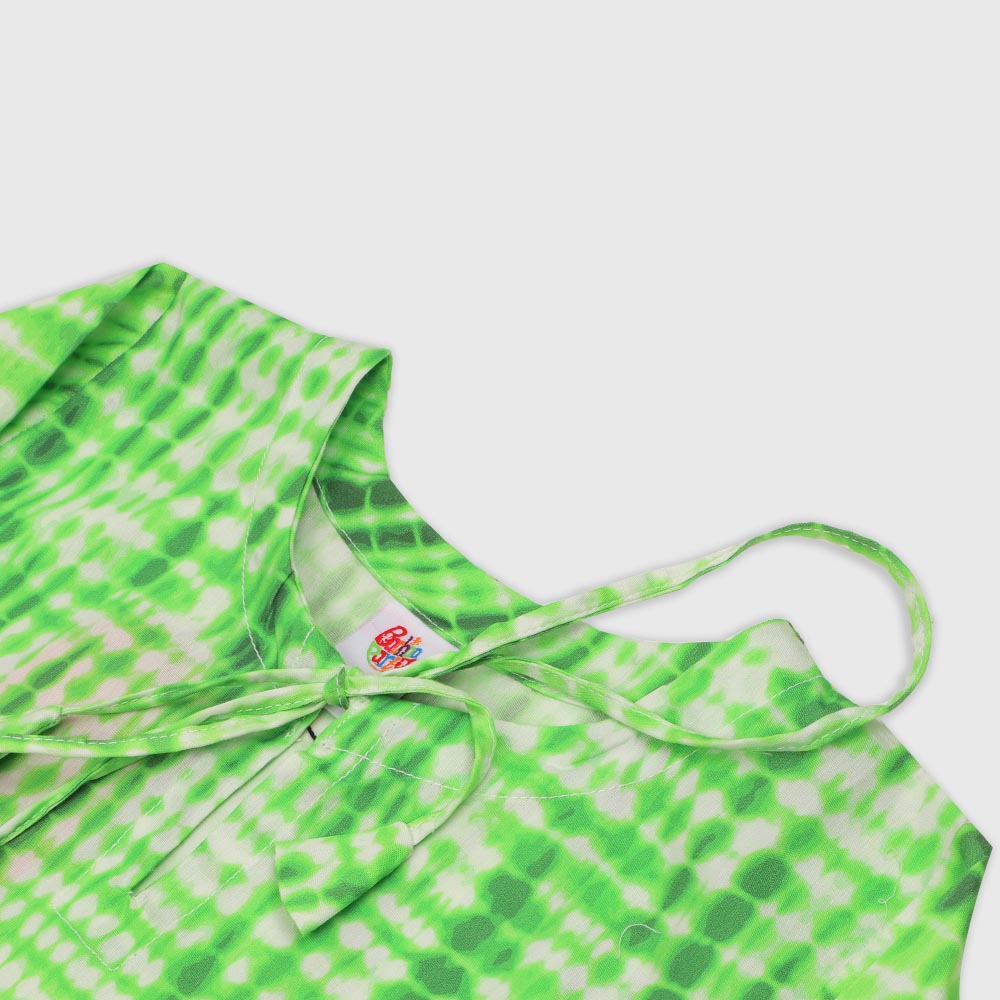 Girls Independence 2Pcs Tie & Dye - Green