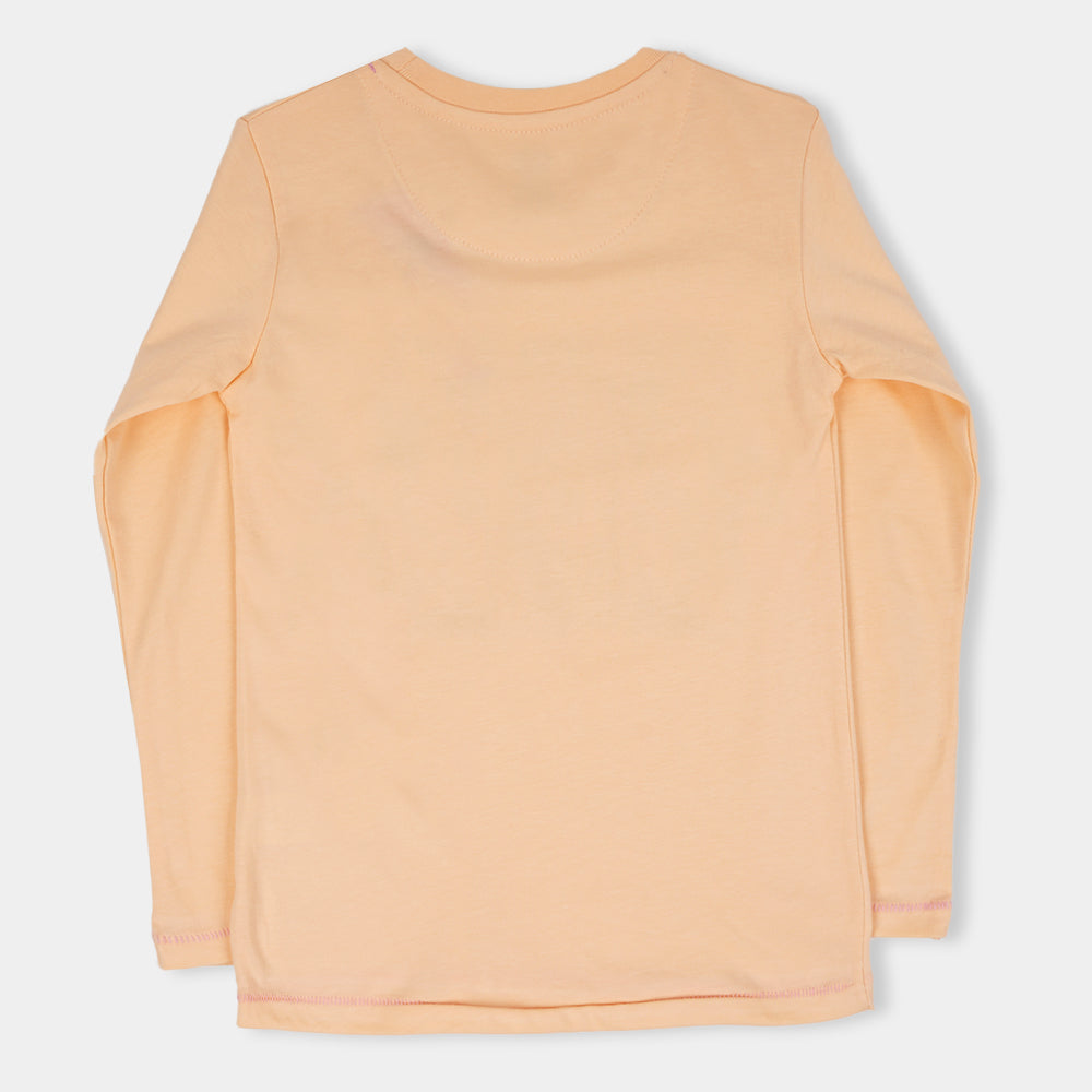 Girls T-Shirt Week Days  -Pale Peach