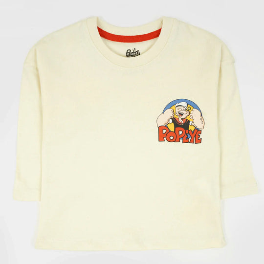 Boys Character T-Shirt - Cream