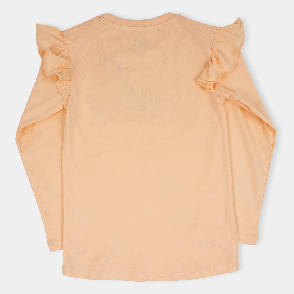 Girls T-Shirt Friends -Pale Peach