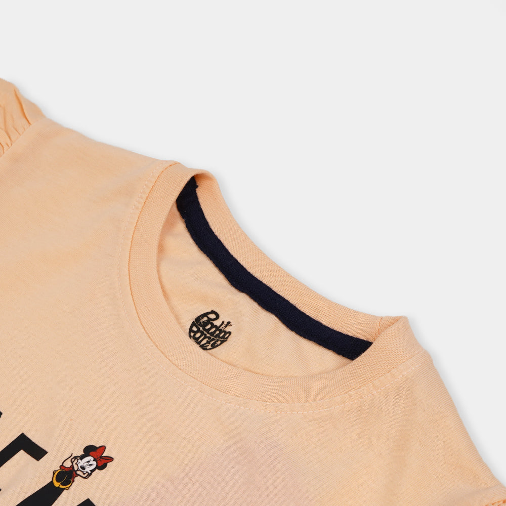 Girls T-Shirt Friends -Pale Peach