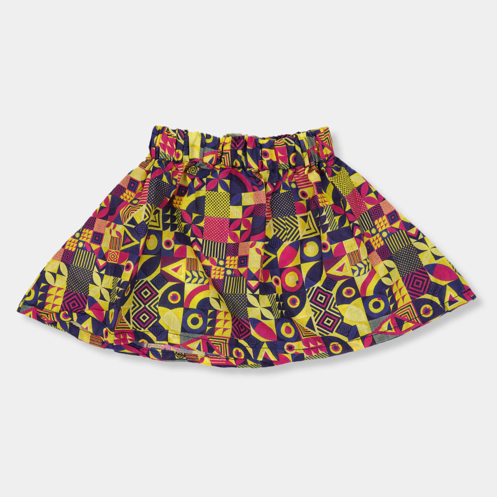 Infant Girls Short Skirt Neon Abstract- Multi