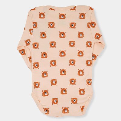 Infant Basic Romper Unisex Ao Bears- Nude