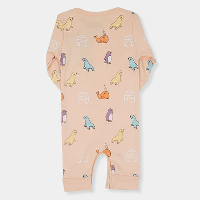 Infant Boys Knitted Romper My Little Universe-Nude