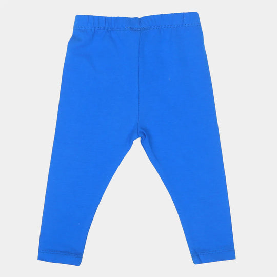 Infant Girls Plain Tights - Indigo Blue