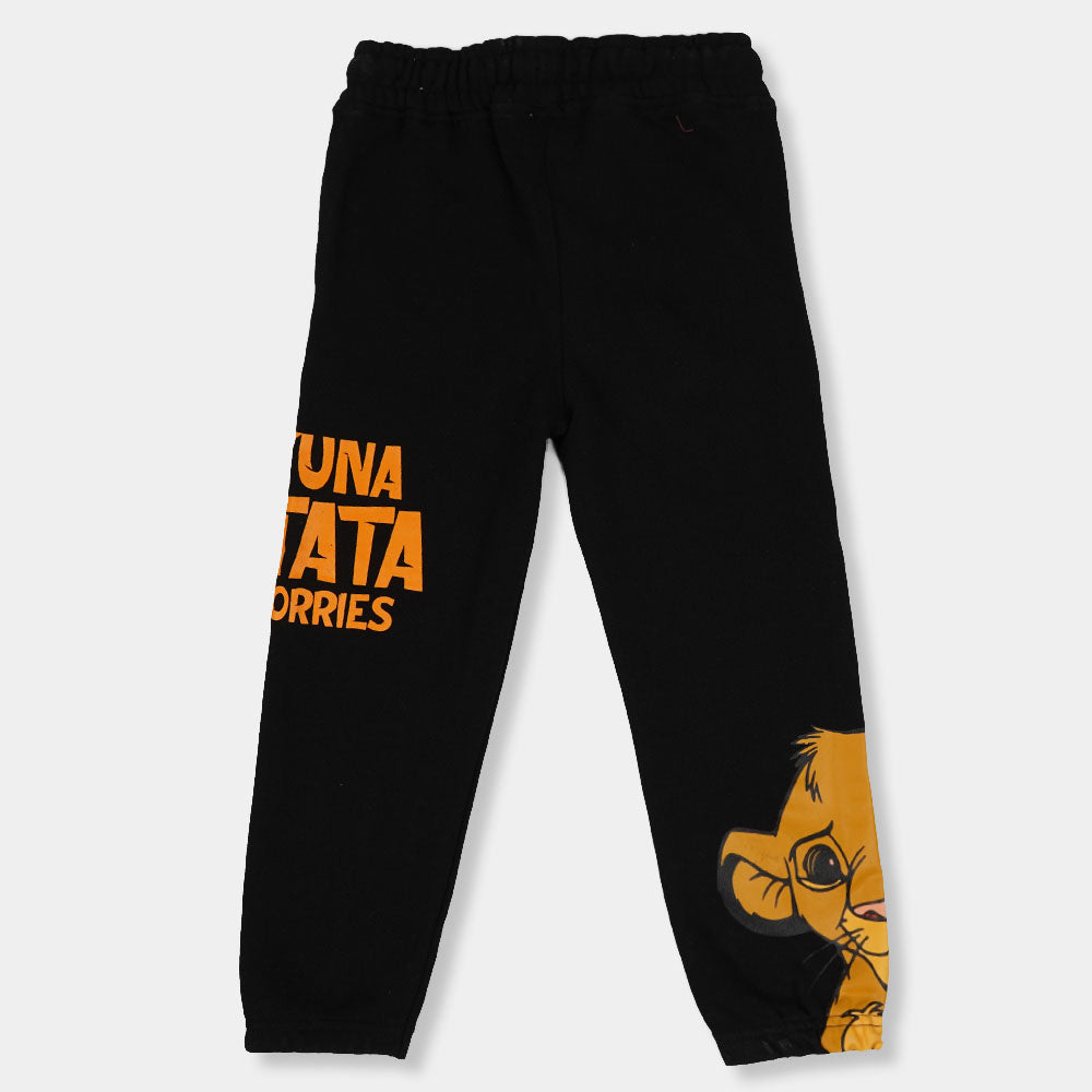 Boys Terry & Fleece Pyjama Hakuna Matata-Black