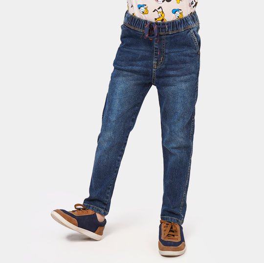 Boys Pant Denim Street Style-Dark Blue