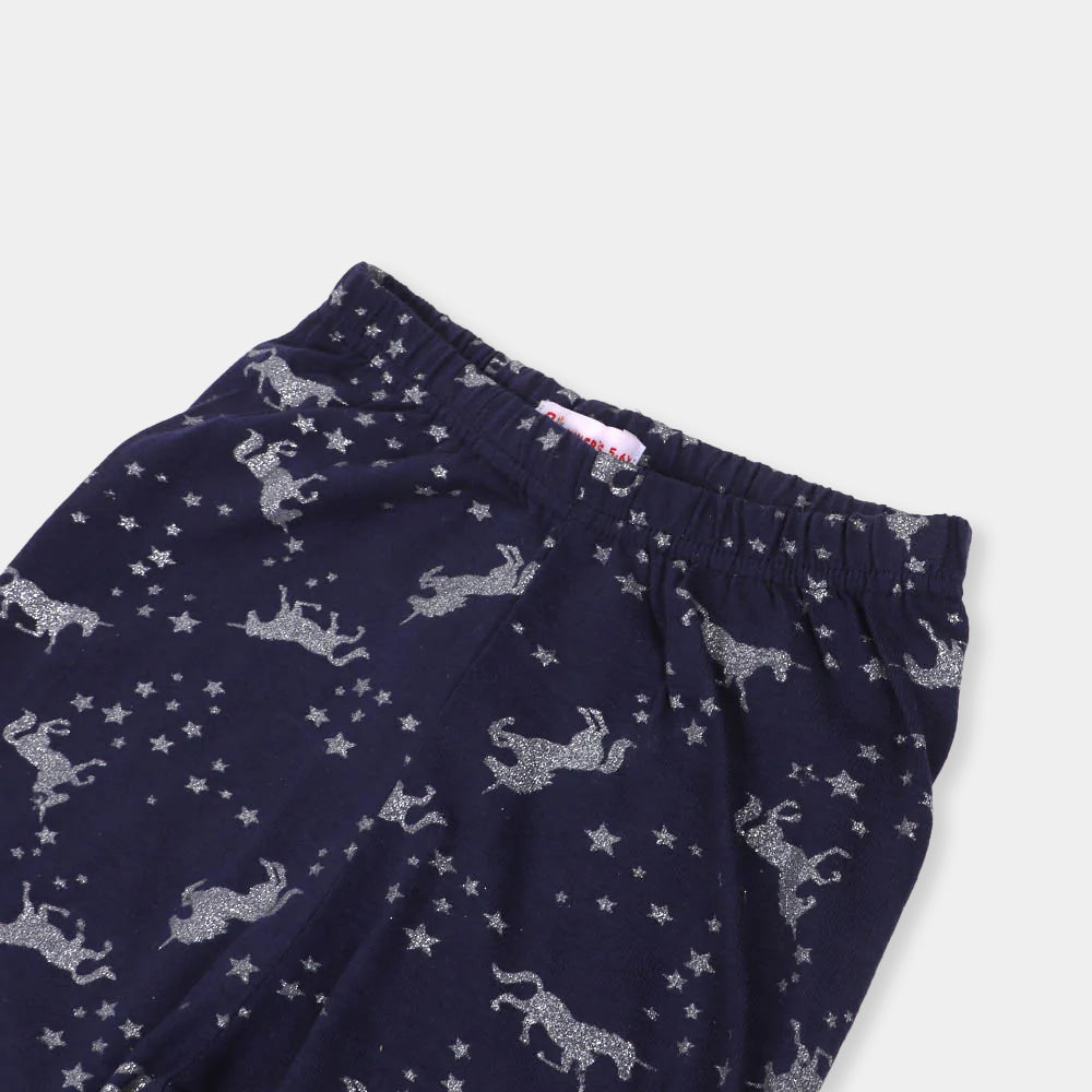 Infant Girls Tights Printed Mix E-C  - D.Blue