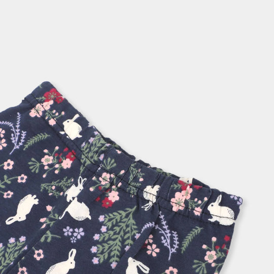 Infant Girls Tights Printed - NAVY