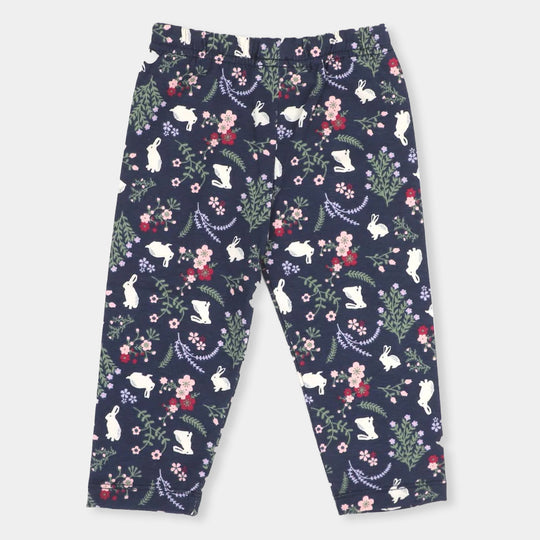 Infant Girls Tights Printed - NAVY
