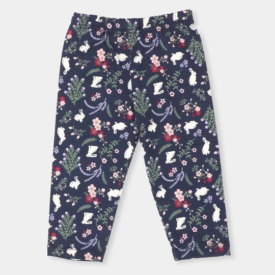 Infant Girls Tights Printed - NAVY
