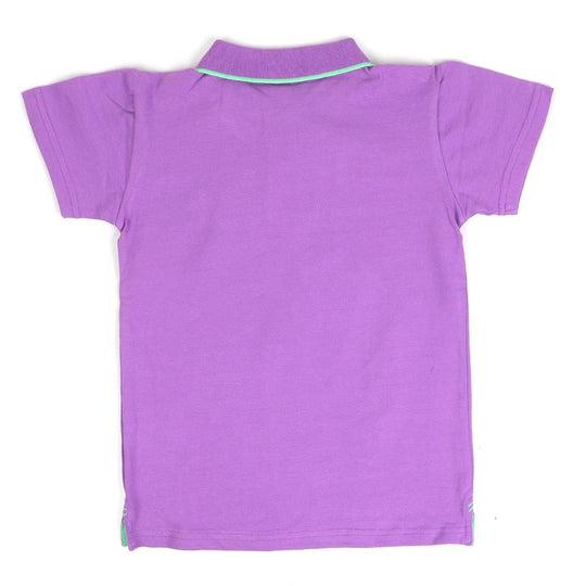 Boys Basic Polo E-C  - Purple
