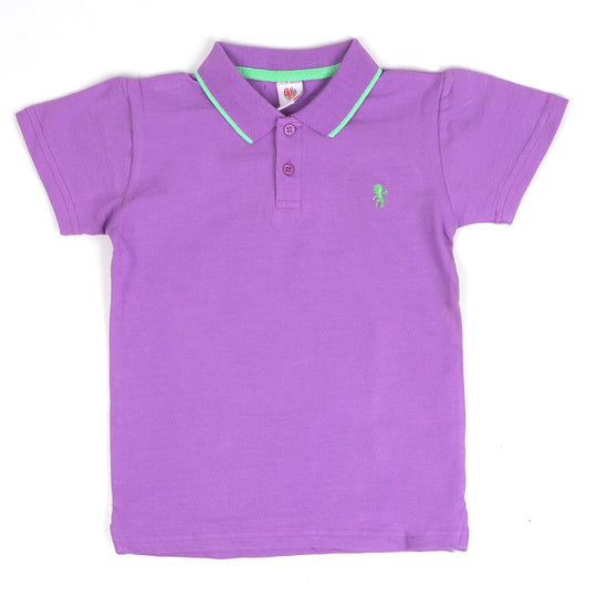 Boys Basic Polo E-C  - Purple