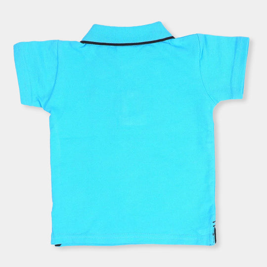 Boys Basic Polo - Blue