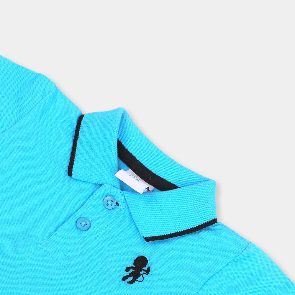 Boys Basic Polo - Blue