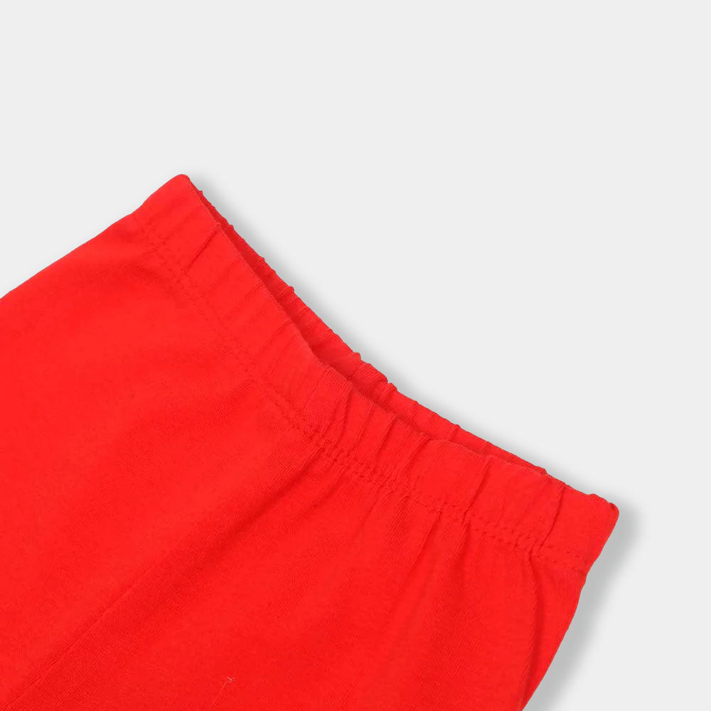 Infant Girls Tights Basic E-C  - Red