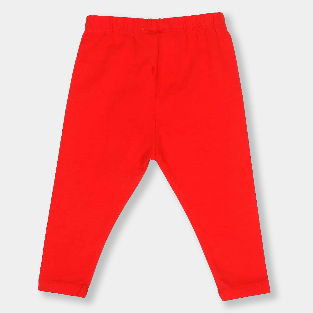Infant Girls Tights Basic E-C  - Red