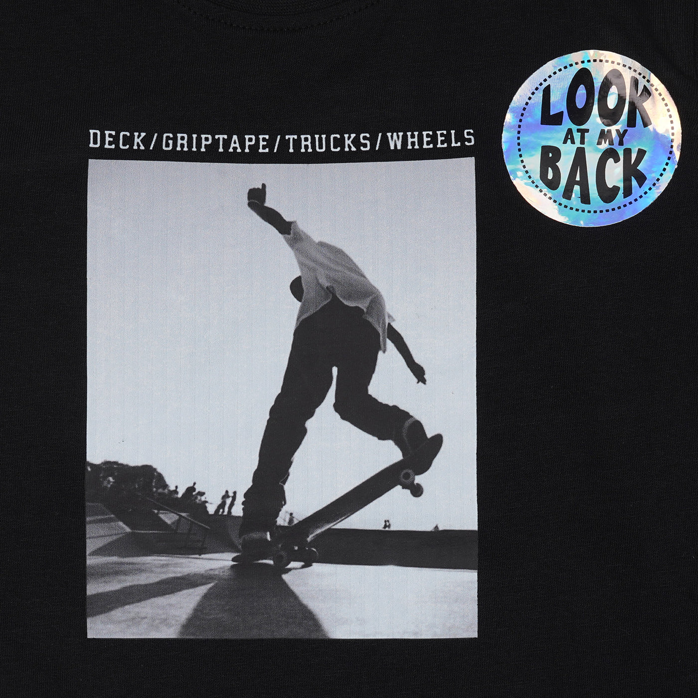 Boys T-Shirt F/S Kick Flip - Jet-Black