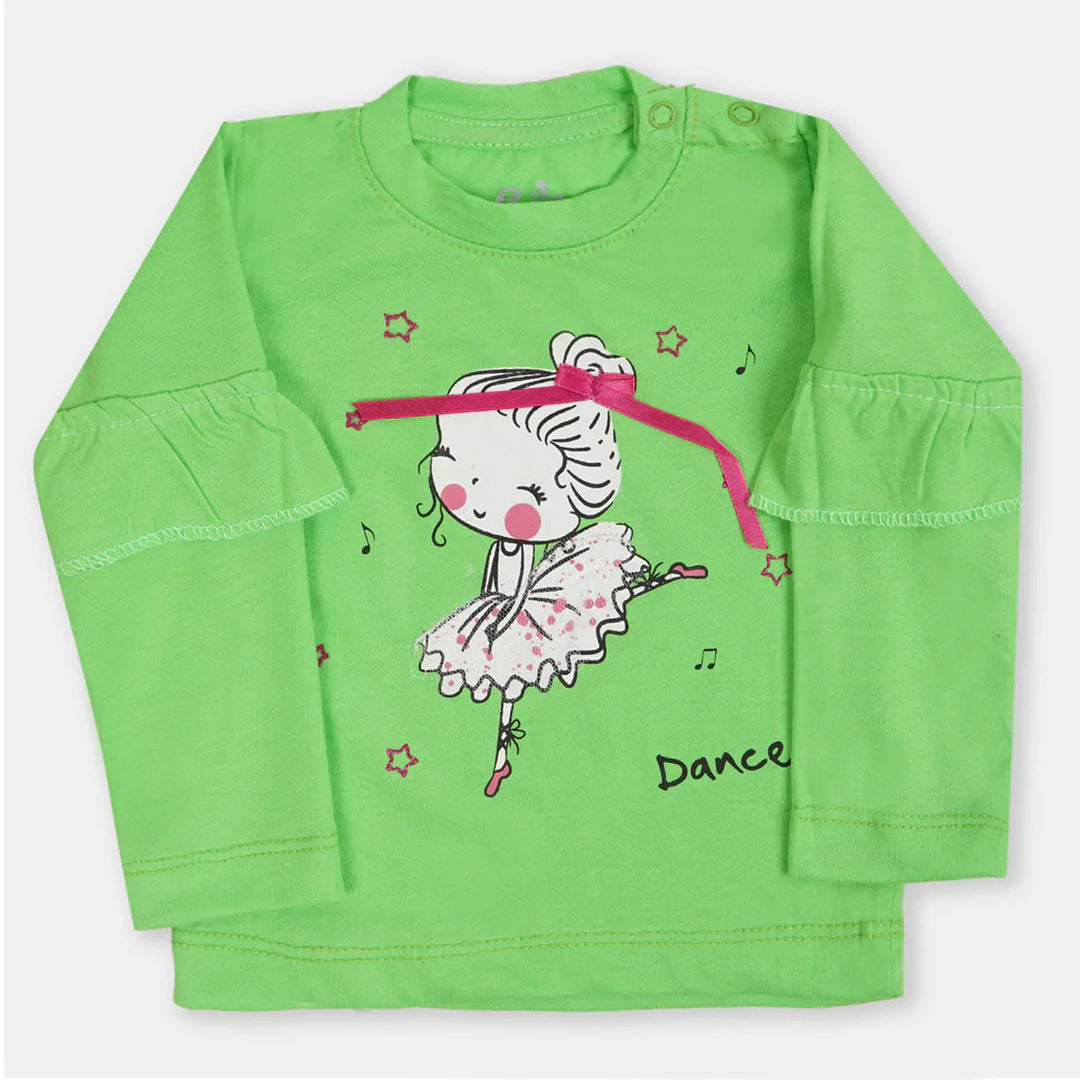 Infant Girls T-Shirt Dance - Sunny Lime