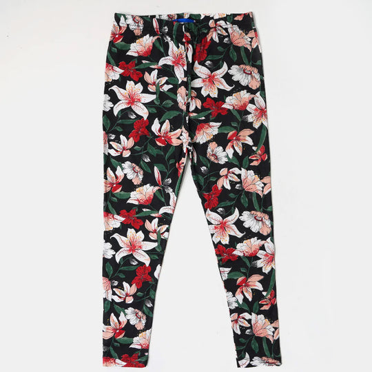 Girls Tights Printed Flower - Printed