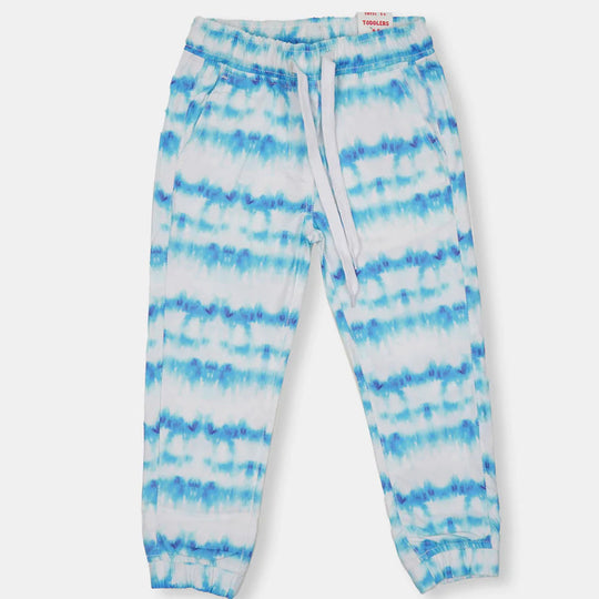 Girls Jegging Cotton Tie & Dye - White