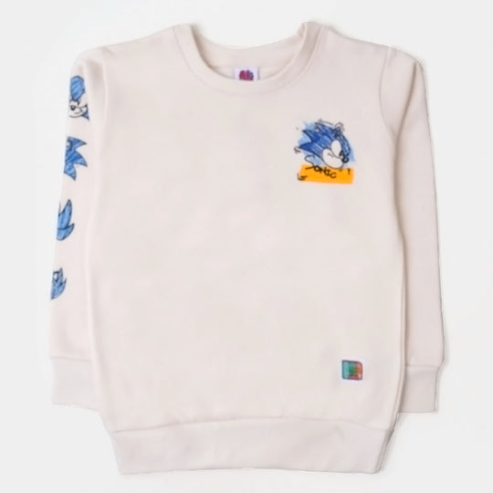 Boys Sweatshirt Character - white