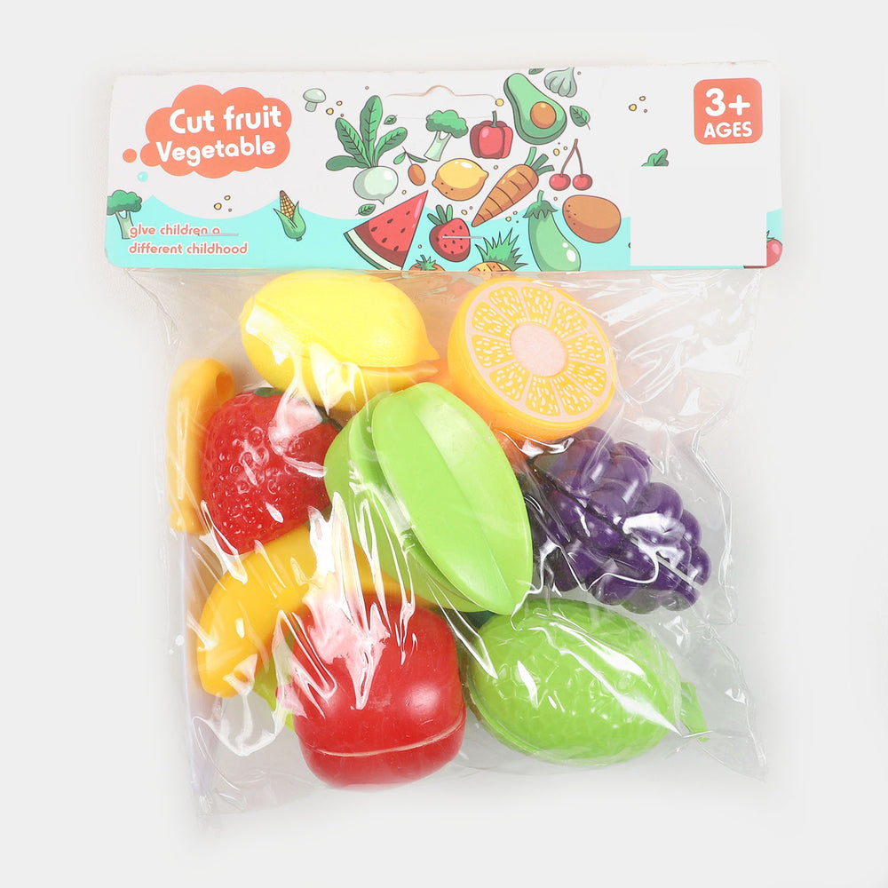 Cutting Vegetables & Fruits Toy Play Set For Kids
